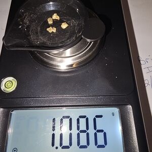 Gold Nuggets on Digital Scale